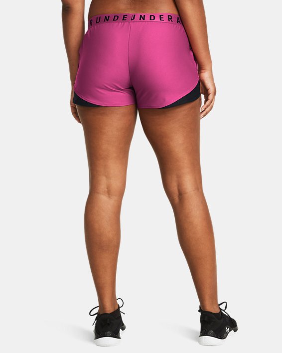 Damen UA Play Up 3.0 Shorts, Pink, pdpMainDesktop image number 1